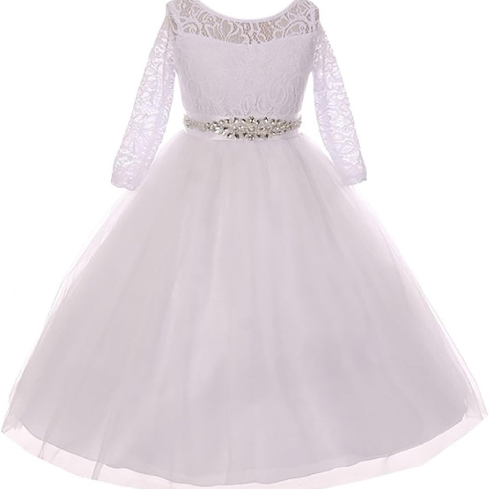 Girls white formal never worn size 20